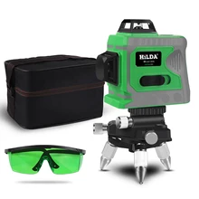 12 linee di 3D Livello Self-Leveling 360 Orizzontale E Verticale Croce Super Potente Laser Verde Linea di Fascio di