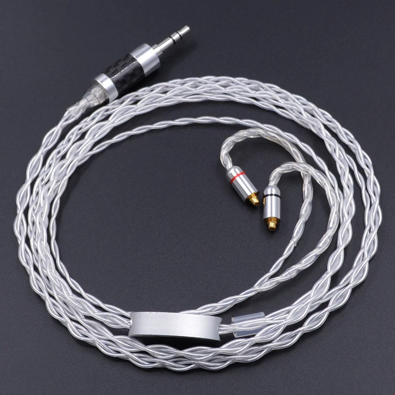 

New NICEHCK 3.5mm MMCX Cable Plated Silver Cable Cable Earphone Upgrade Cable Ues For Shure SE535 UE900 DZ9 LZ A4 MaGaosi K3