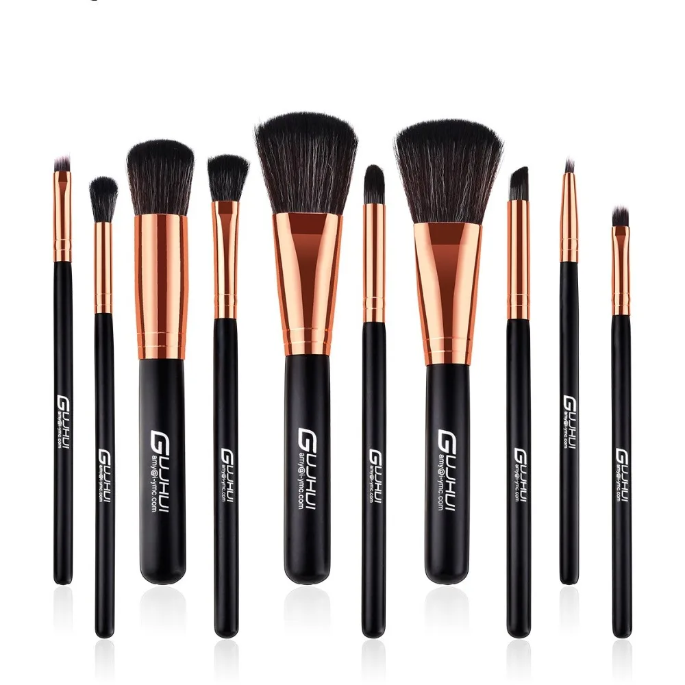 2018 Professional 10Pcs Makeup Brushes Set High Quality Blusher Eye