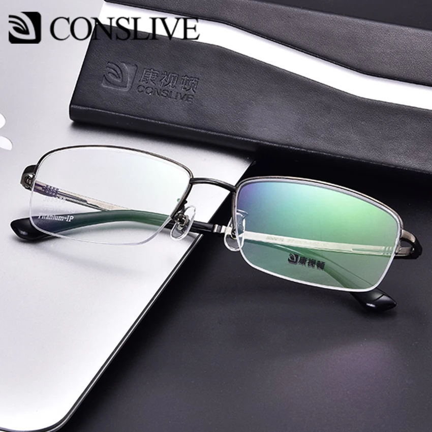 

Men Multifocal Glasses Frames Big Titanium Myopia Progressive Eyeglasses Oversized Eyes Glass Spectacles Frames J85578