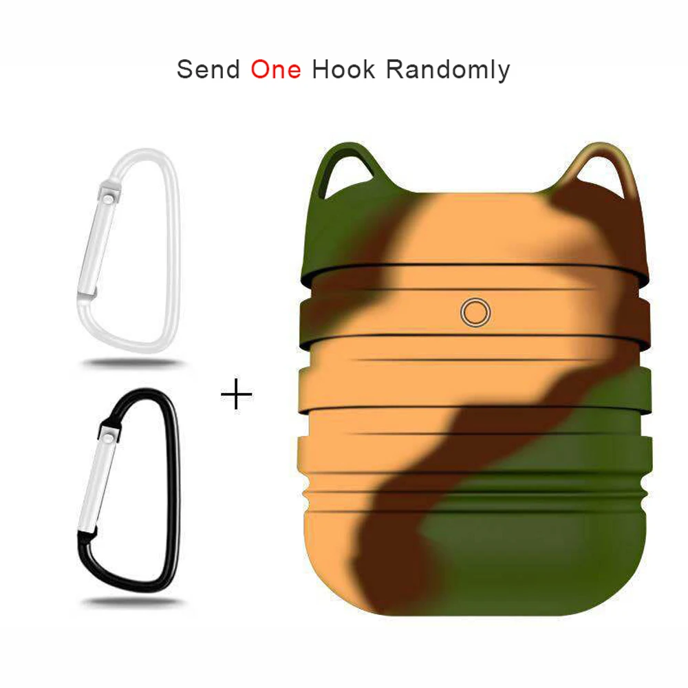 

New Wireless Bluetooth Earphone Airpods Protective Cover Cartoon Silicone Storage Case for Apple anti-lost Earphone Accessories
