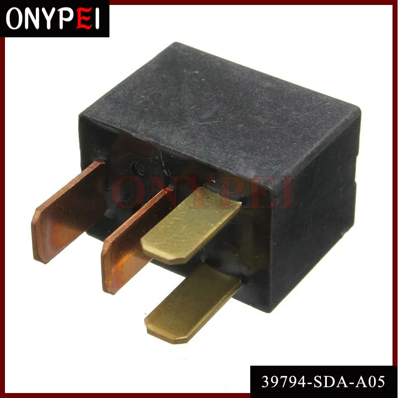 1Pcs Car Air Conditioning Relay 39794 SDA A05 12V Black For Honda