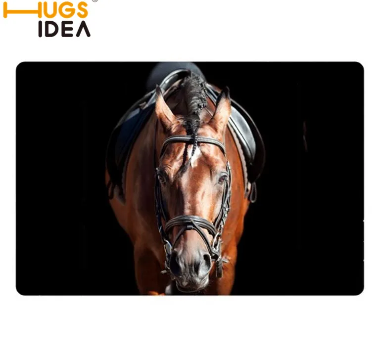 Ковры HUGSIDEA, креативные коврики с принтом Crazy Horse, коврик для входной двери, коврик для ванной, кухонный коврик