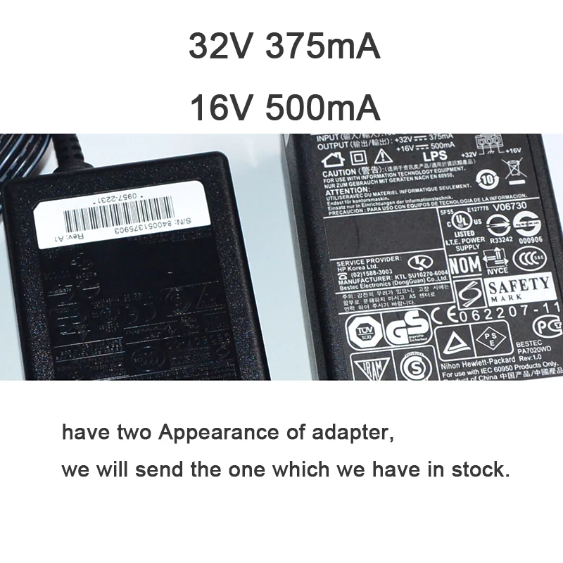 Сетевой AC принтер зарядное устройство адаптер питания для HP DeskJet F2285 F2288 F2290 F4135 D1430