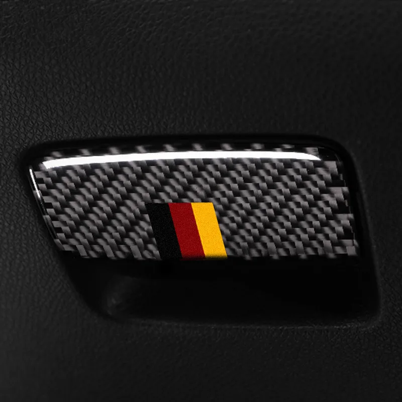 TPIC-carbon-Fiber-Assistant-driver-s-Storage-Box-Stickers-For-Mercedes-A-Class-2013-2018-CLA
