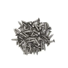 FLEOR 50 szt. Śruby mocujące śruby maskujące gitarę 3x12mm na gitara basowa