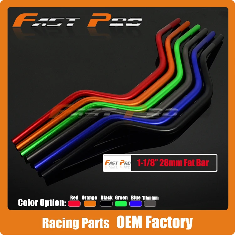 

1 1/8 Motorcycle Motocross 28mm Handlebars Handle Tubes Fat Bars For CRF KLX KTM YZF Pit Dirt Bike Monkey Bike Streetbike