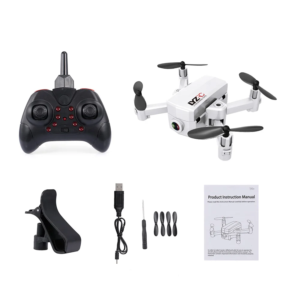 L102 мини Радиоуправляемый Дрон с камерой 480P Wifi FPV удерживающий высоту Радиоуправляемый квадрокоптер с дистанционным управлением игрушка для начинающих обучение подарок на день рождения - Цвет: white 480p