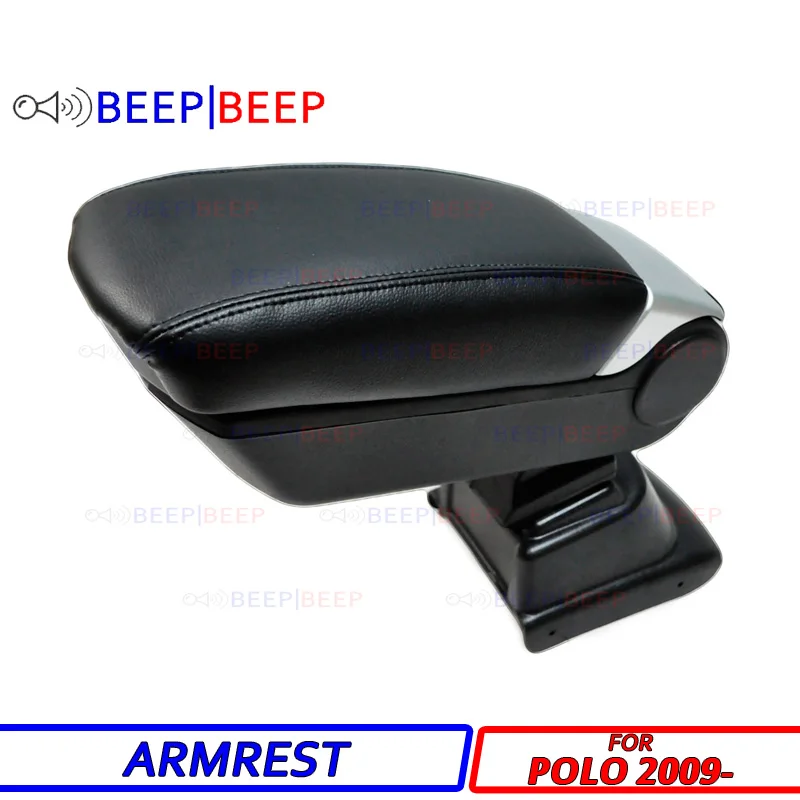 

Car Armrest For Volkswagen Polo 2009- MC centre console storage box arm rest rotatable car styling interior decoration