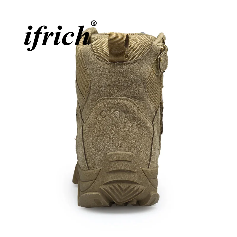 Militar Exército Homens Para Botas Mens Tendência Do Nova Táticas Top De Quality Beige Com Tamanho Moda Sapatos khaki Alta Zíper Grande fPBqW