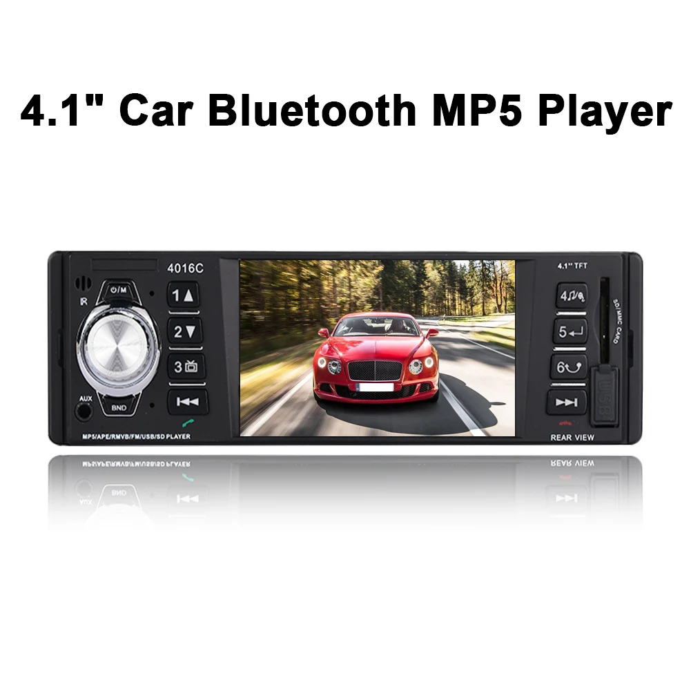 Видео проигрыватель DC12V Премиум Автомобильный комплект USB AUX автомобильный мультимедийный плеер салона автомобиля MP5 Поддержка SD карты