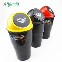 Автомобильная корзина для мусора контейнер для мусора, держатель для ящика автомобиля-Стайлинг для Пластиковая пилочка для ногтей RAV4 Yaris Highlander/