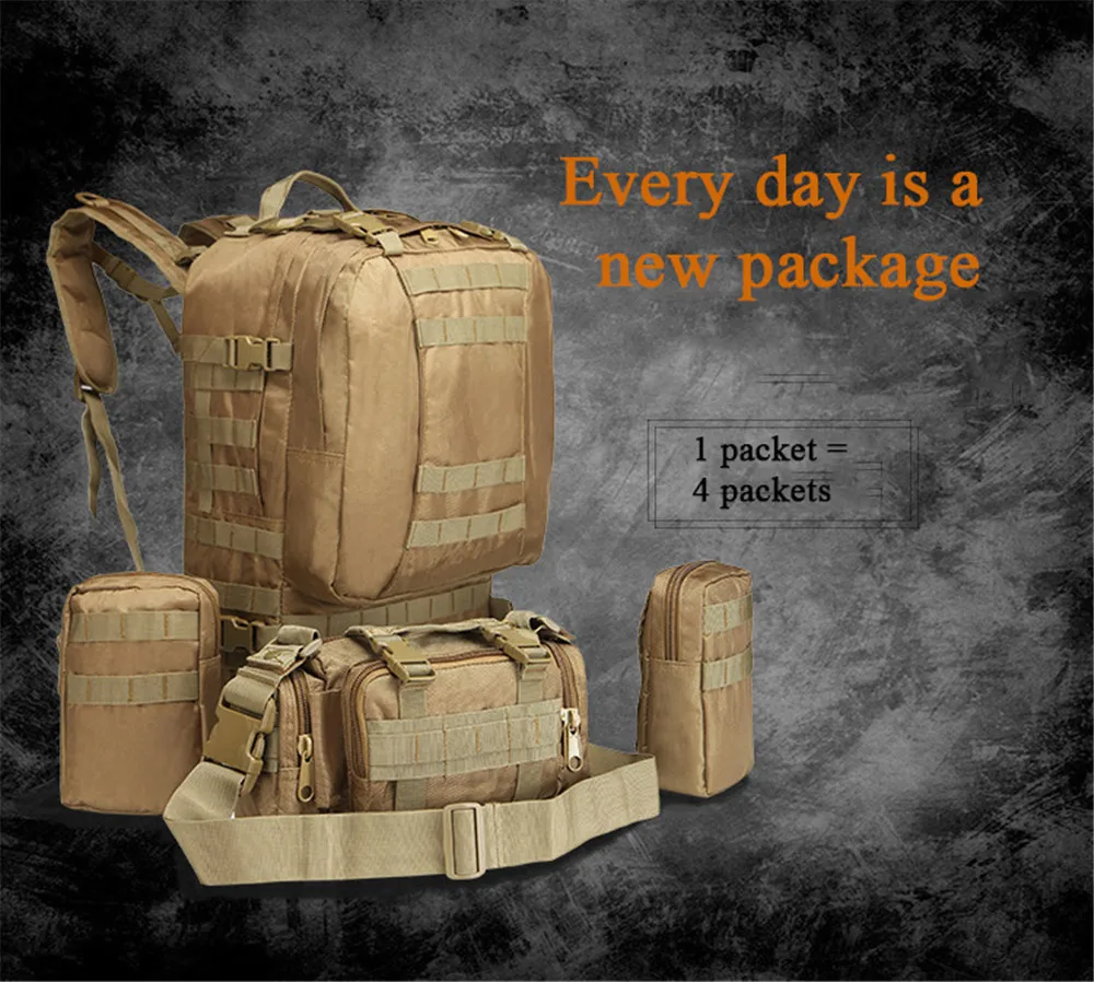 Atualizada do Montanhismo Fãs de Terceirização de Multi-funcional Versão Exército Pacote Caminhadas Combinação Mochila Grande-capacidade 11 Cheap Bolsas de pesca
