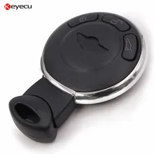 Keyecu 5pcs*Smart Remote Key 3 Buttons 433MHZ ID46 Chip CAS System for BMW Mini Cooper 2007 2008 2009 2010 2011 2012 2013 2014