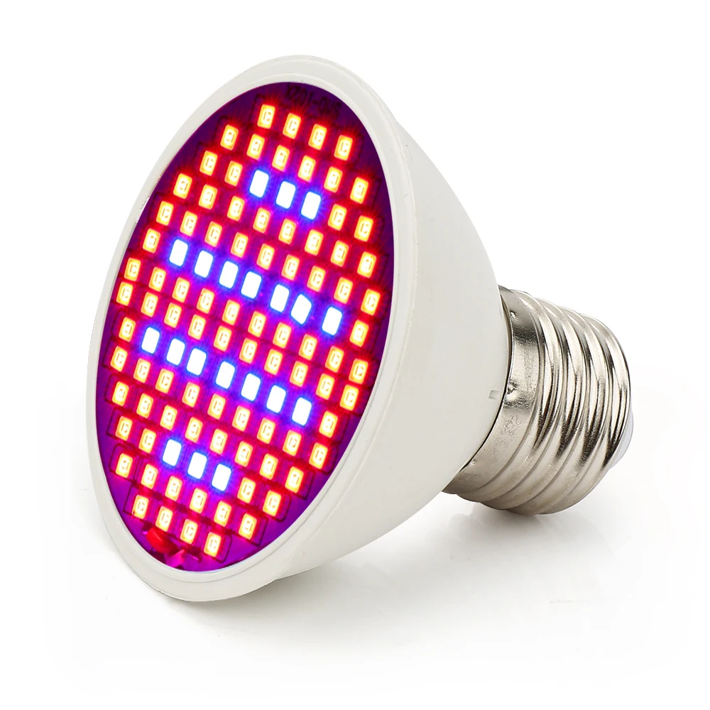 20 шт./лот светодиодный светильник для выращивания растений E27 лампа для выращивания красного и синего цвета полный спектр Фито лампа для