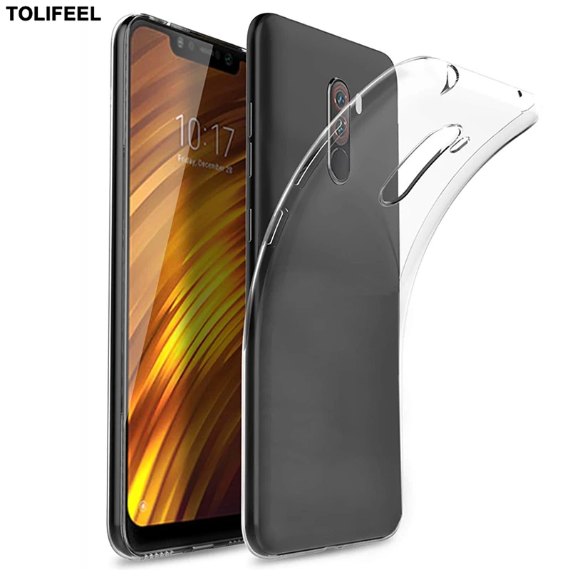 

Case For Xiaomi Pocophone F1 Soft TPU Silicone Clear Fitted Bumper Transparent Case For Xiaomi F1 Poco F1 Phone Back Cover