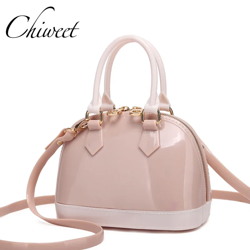 

Women Clear Jelly Messenger Bag Lolita Small Shell Bag For Beach Shoulder Bags Brand Panelled Transparent Luxury Handbags Totes