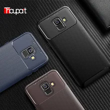 Case For Samsung A8 A530 Silicone Cover Back Shell Carbon Fiber ShockProof TPU Case For Samsung Galaxy A8 Plus A730 A8