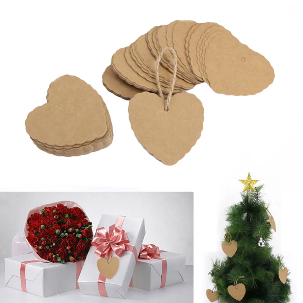 50 шт./лот бумага для рукоделия в форме сердца свадебные бумажные карточные