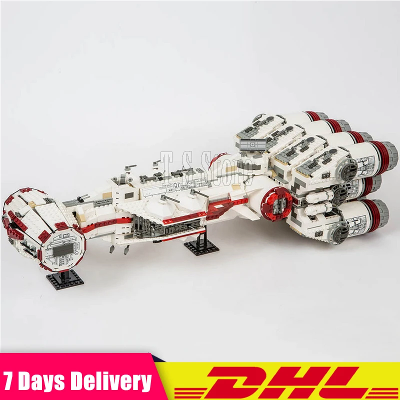 DHL LEPIN 05046 Star 1748Pcs Series Wars The Tantive IV Rebel Blockade Runner Set Building Blcoks Bricks DIY Toys Clone 10019 lepin 05046 1748pcs star war series the tantive iv rebel blockade runner set building blcoks bricks toys for children gift 10019