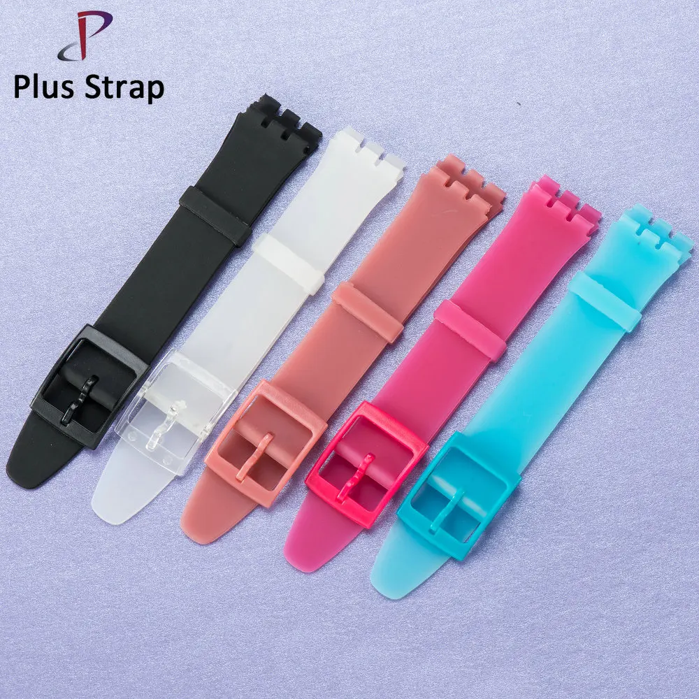 

Plus strap Fashion Watch Band for rubber Watch Strap Replacement Pin Buckle 16 mm Silicone Rubber Watch band accessories