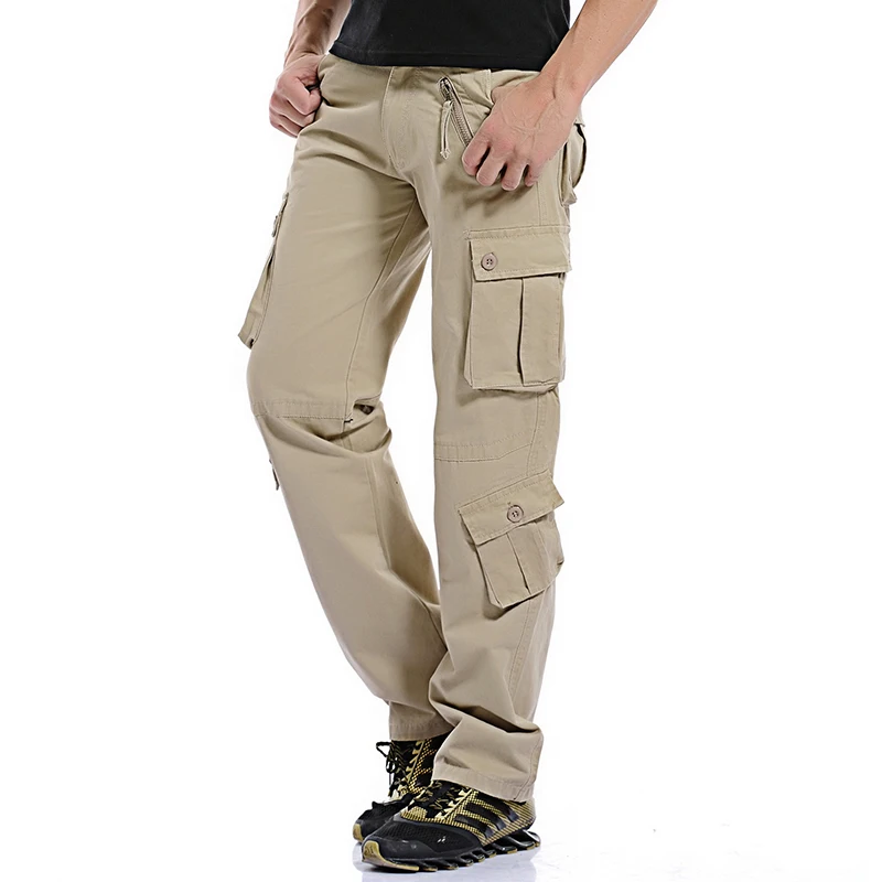PDTXCLS мужские повседневные камуфляжные брюки с несколькими карманами, мужские военные брюки-карго, свободные брюки для мужчин, новое поступление