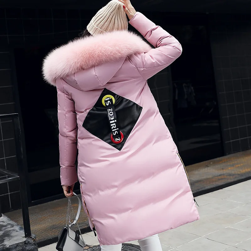 Coton Épaissir Femme rose Veste Noir Vers Hiver Genou army Rembourré Le Pour Les Noir Outwear Parkas Nagymaros Capuchon Manteau Femmes Green Bas rouge À Belle Vestes bleu EnX4wqY40