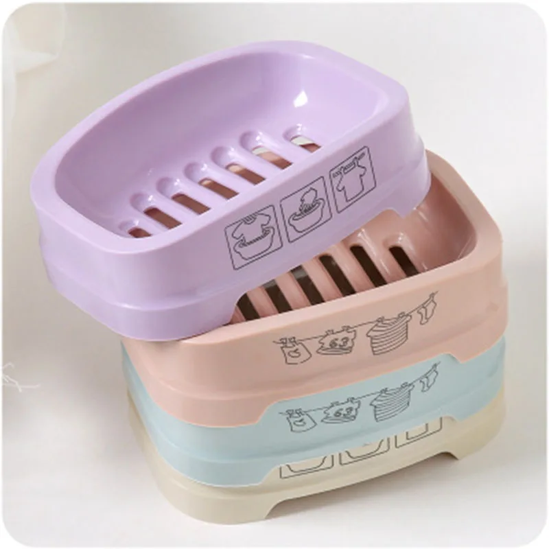 Creative Plastic Drain Soap Box Modern Home Life Multi Function