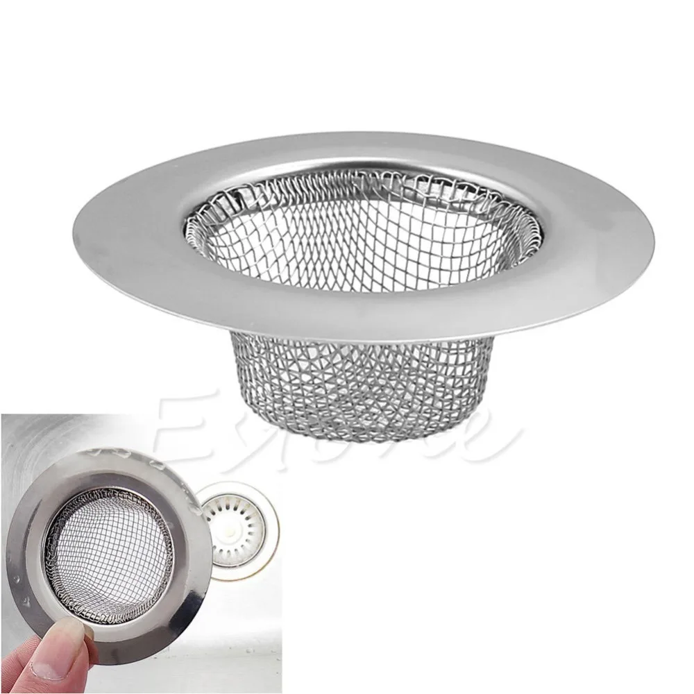 Stainless Bath Basin Sink Strainer Food Mesh Trap Plug Hole Cover