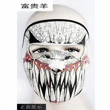 100 шт/партия 7 цветов Warcraft полный щит ветер и Пыль Защита рот щек холодные Лыжные шапки езда CS