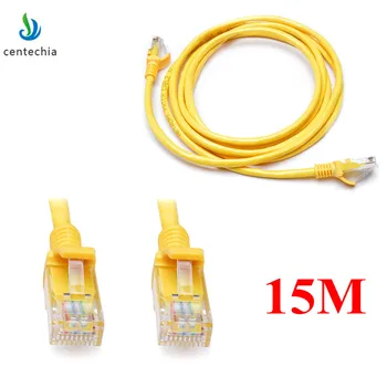 

Centechia New RJ45 Ethernet Cable 15M for Cat5e Cat5 Internet Network Rj 45 Lan Cable Patch Cord Computer Connector