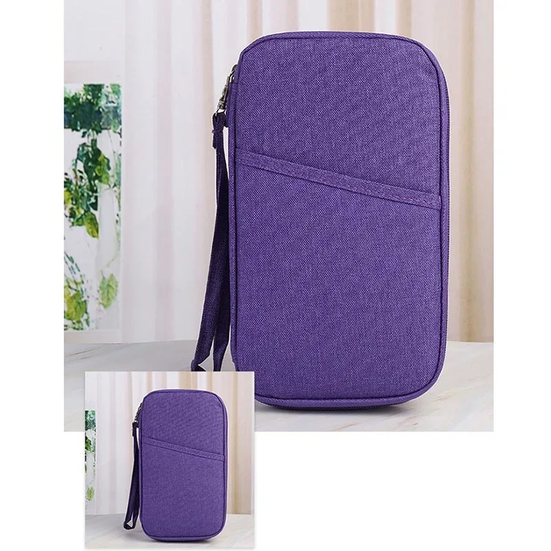 

1 Pcs Ticket Passport Credit Card ID Document Organizer Holder Bag Purse Travel Pouch Case WML99