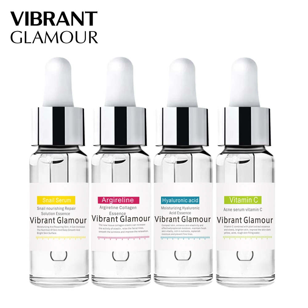 

VIBRANTGLAMOUR Argireline Hyaluronic Acid Serum Snail Serum Anti-wrinkle Face Serum Anti Acne Moisturizing Essence Skin Care Set