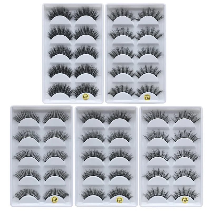 

GUJHUI 25 pairs/lot Mink Eyelashes 3D Natural False Eyelashes 3d Mink Lashes Soft Eyelash Extension Makeup Kit Cilios