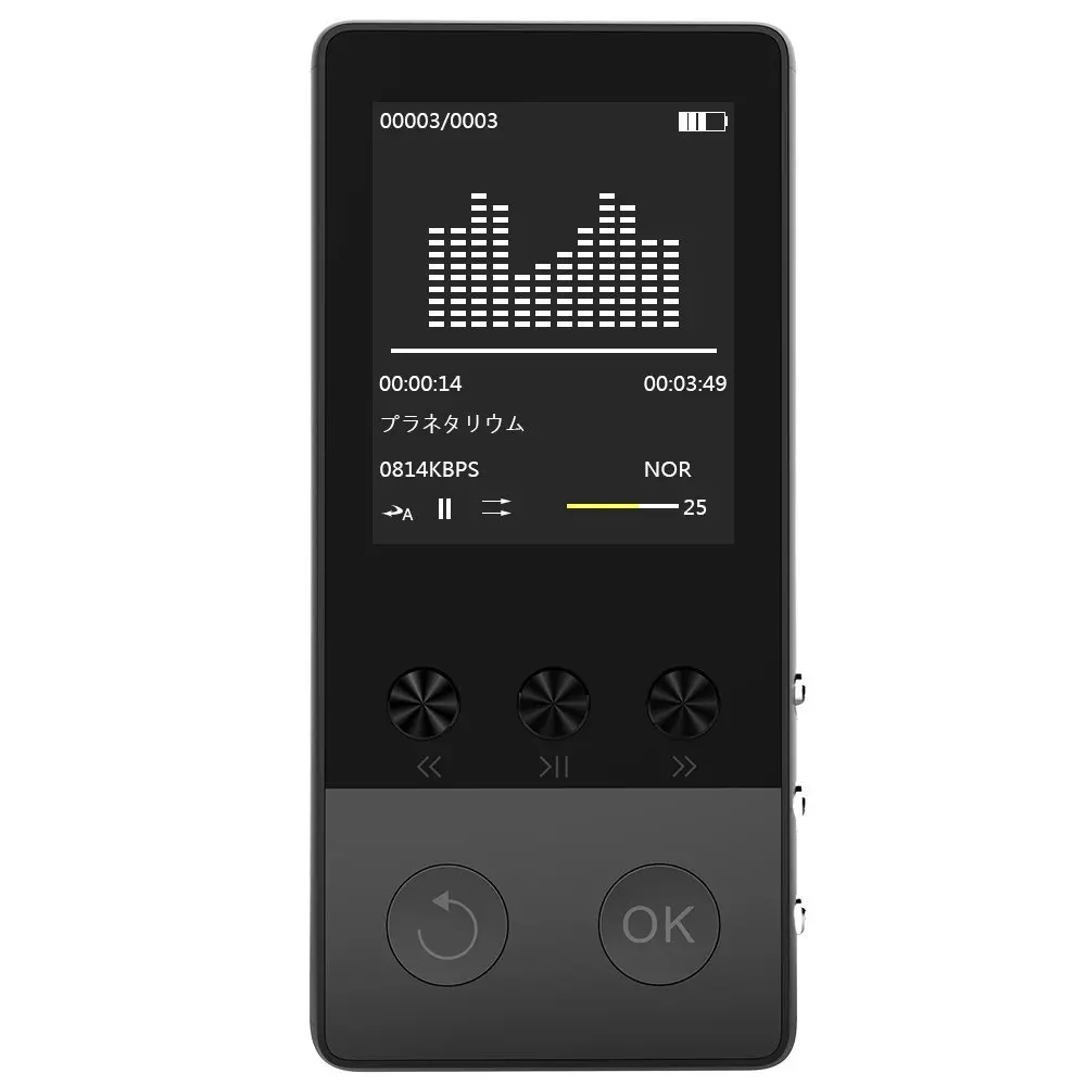 Bluetooth MP4 плеер 8 ГБ с 1,8 дюймовым экраном может воспроизводить 80 часов с fm-радио рекордер видео электронная книга часы данные MP4 музыкальный плеер - Цвет: Серый