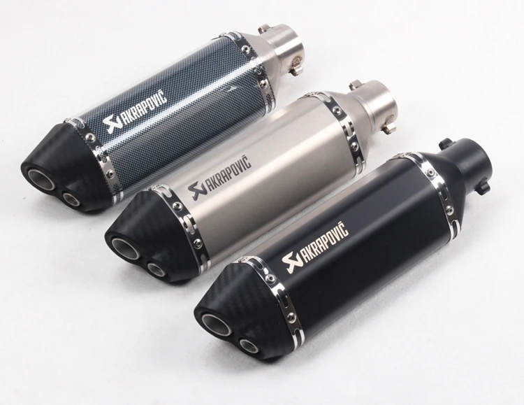 

Universal 51mm Akrapovic exhaust motorcycle muffler pit dirt bike trk502 For suzuki gsr 600 msx125 crf 230 triumph cb650f