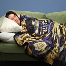 Цветочные принты ковровое покрытие Multi-function TARDIS Доктор Кто одеяла коралловый флис Звездная ночь ковер бросить покрывало; простынь