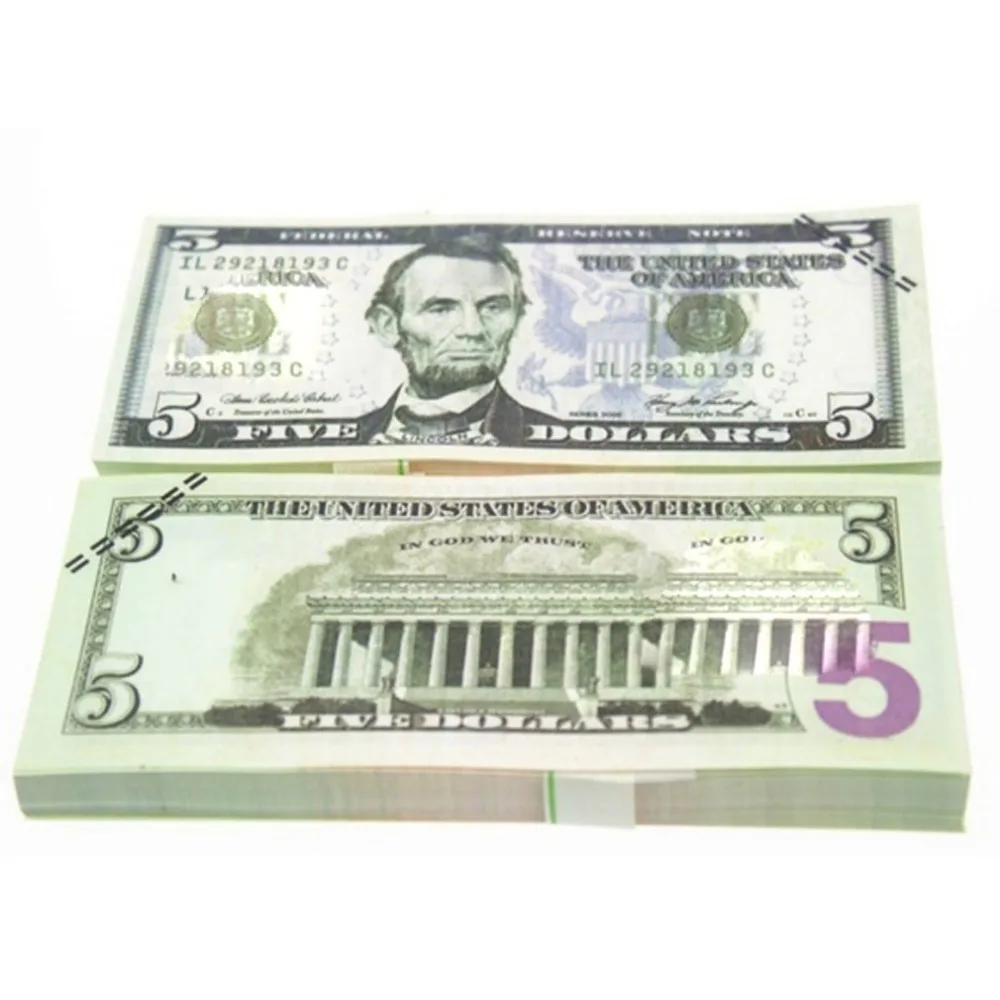 

10Pcs Unique American Gold Foil Dollar Banknote Fake Money Art Crafts Highly Collection Art Craft Supplies