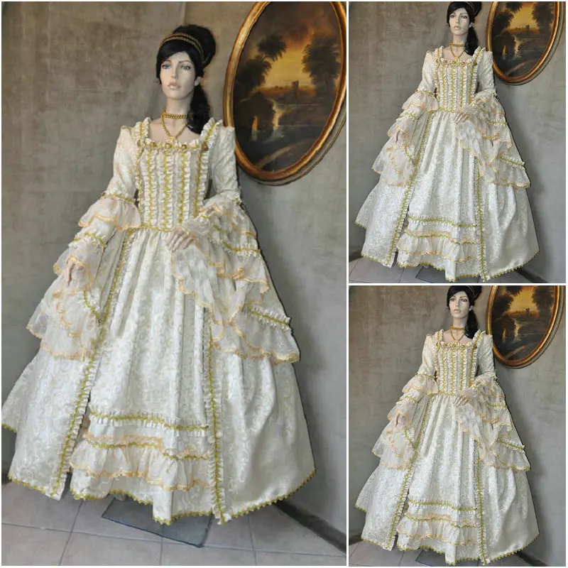 

New Customer-made Vintage Costumes Victorian Dresses 1860s Civil War Southern Belle Gown Cosplay dresses US4-36 C-650