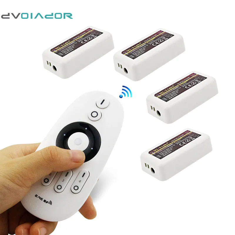 

Mi-light WiFi 4x 2.4G DC12V 24V Led controller + 4-Zone RF remote control for 5050 3528 Led Strip Light [DVOLADOR]