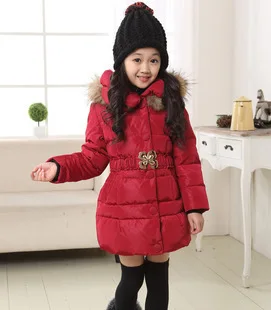 Зимняя куртка для девочек 5–14 лет модная детская пуховая хлопковая парка с капюшоном для девочек детская зимняя верхняя одежда пальто теплая одежда для девочек