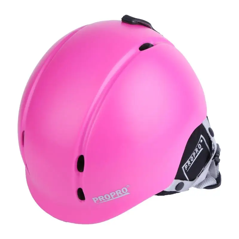 ПроПро детский лыжный шлем интегрально-литой дышащий сноуборд шлем ребенок катание скейтборд шлемы для экстремальных видов спорта - Цвет: Розовый
