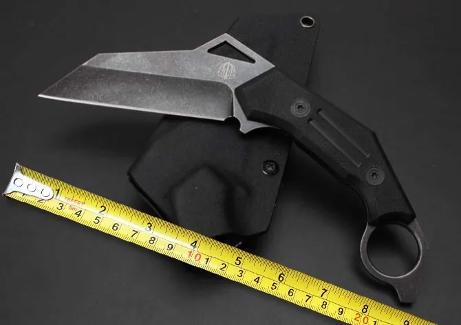 Strider Karambit кемпинг выживания Ножи, D2 лезвие G10 Ручка Охотничьи ножи, тактический фиксированным Ножи для шашлыков. Открытый Инструменты