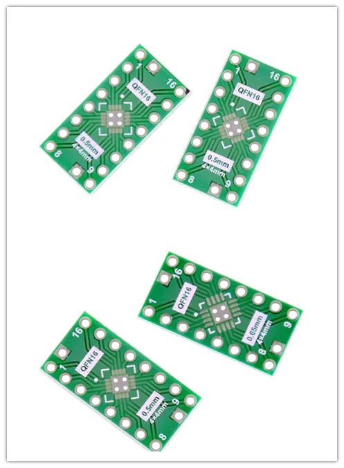 10 PCS QFN16 To DIP Converter 16 Pin Pitch 0.65mm 0.5mm Adapter PCB Board