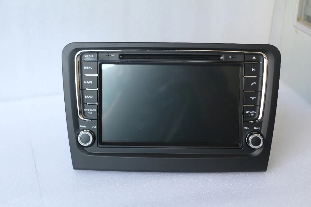 Discount AHHDMCL Car Multimedia Player DVD Radio Stereo Audio GPS Navigation For Skoda Rapid 2013 2014 2015 2016 5