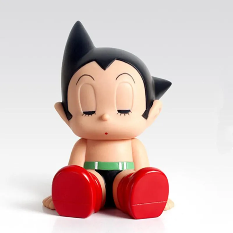 

Tetsuwan Atom 2Pcs Smile And Close Your Eyes Q Version Astroboy Saving Box PVC Action Figure Model Toy G504