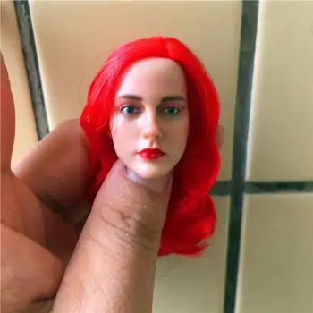 

Custom 1/6 Scale Beauty Headplay with Red Hair Female Head Sculpt BELET BT015