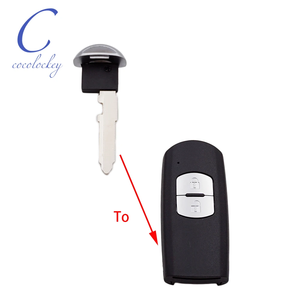 

Replacement Key Blank Blade fit for mazda uncut Emergency Smart Key