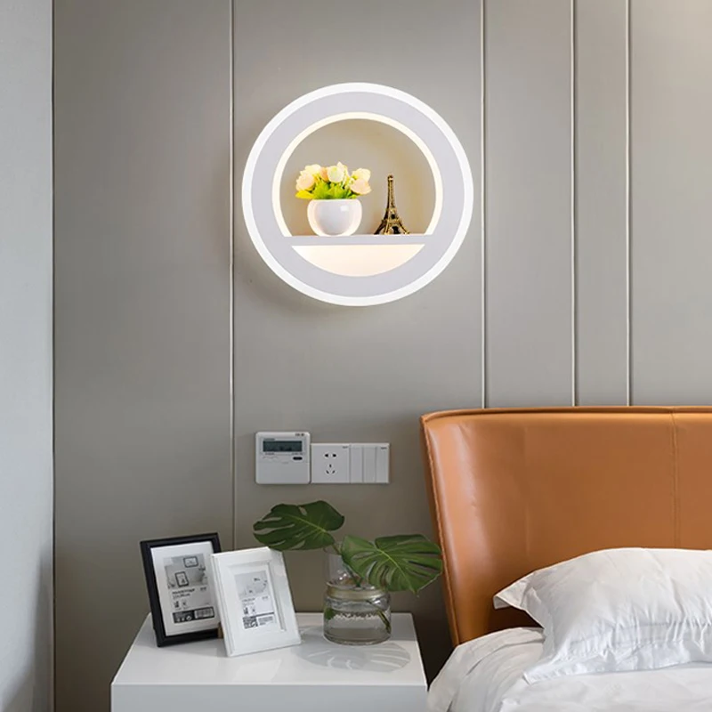 

LED Wall Lamp Modern Creative Bedroom Beside Wall Light Indoor Living Room Dining Room Corridor Lighting Decoration