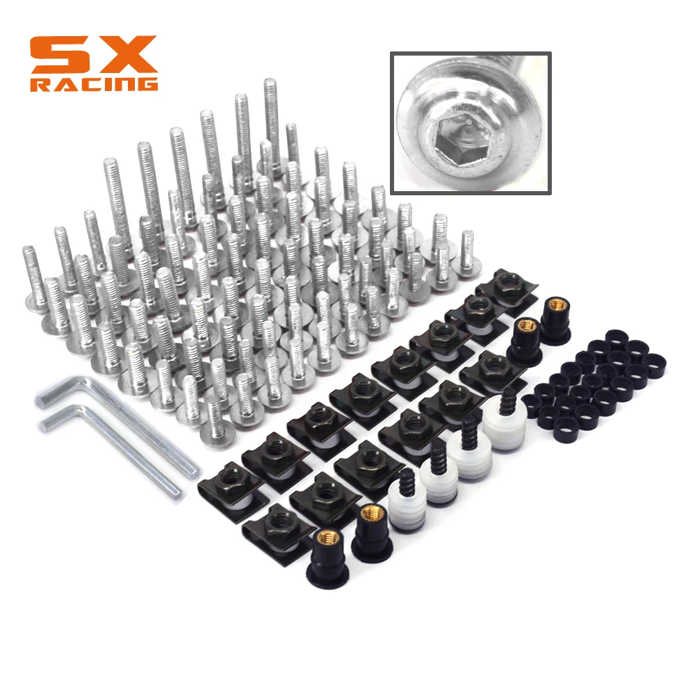 

Motorcycle Scooter Complete Fairing Body Bolts Screw Set for ZX6R ZX7R ER6N Z800 Z1000 VERSYS650 ZX10R ZX14R NINJA 250R